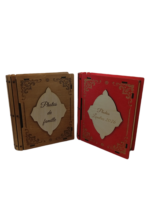 Boite 10x15 cm en forme de livre