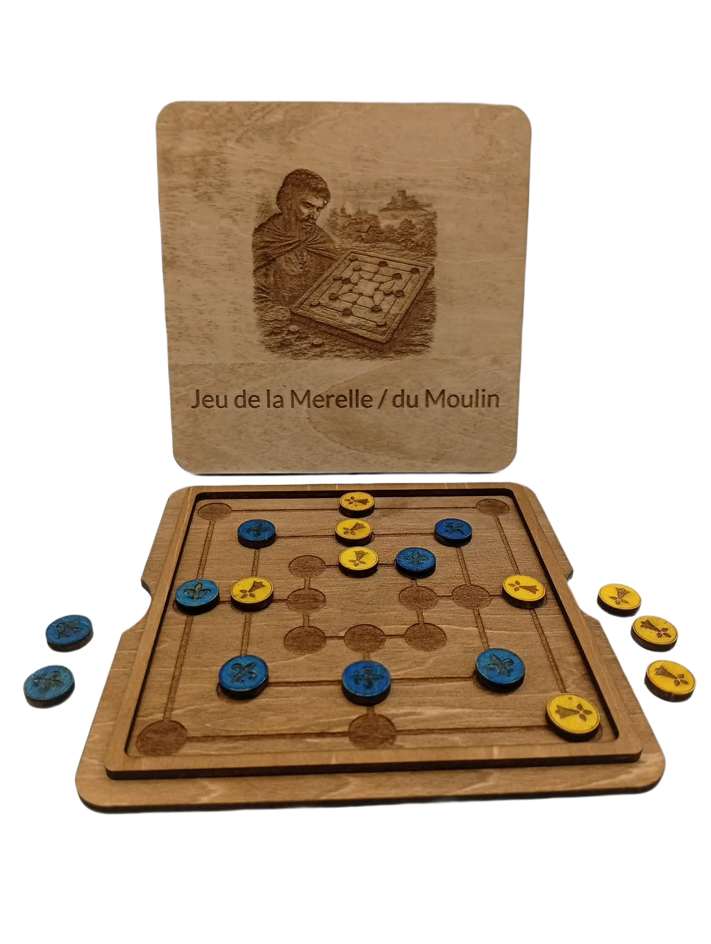 Jeu T1 - le Jeu de la Merelle ou le Jeu du Moulin