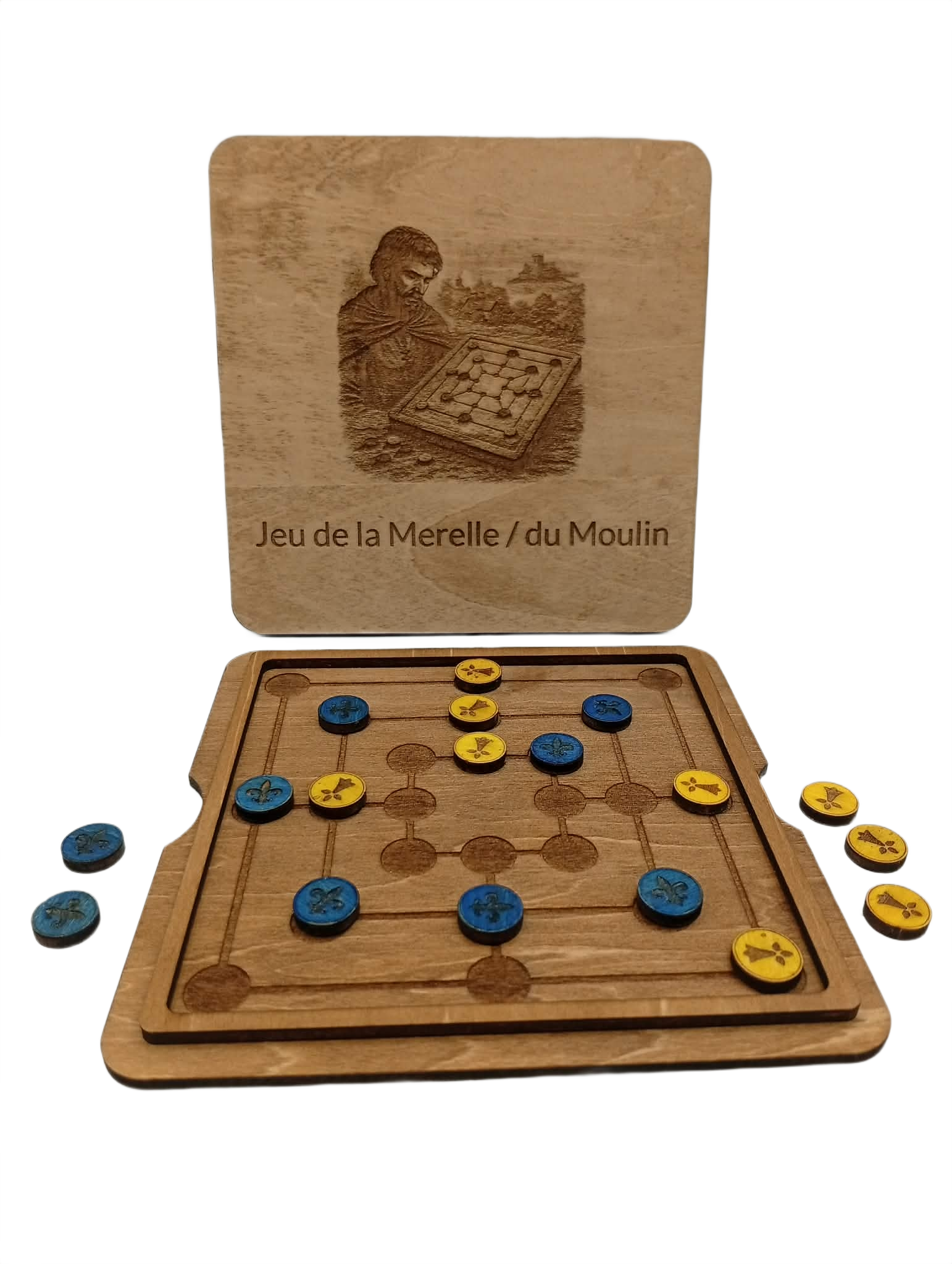 Jeu T1 - le Jeu de la Merelle ou le Jeu du Moulin