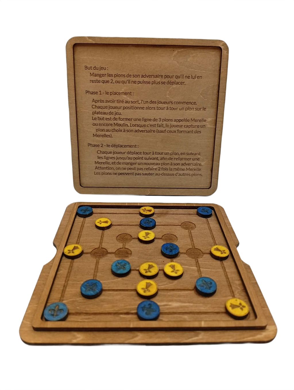 Jeu T1 - le Jeu de la Merelle ou le Jeu du Moulin