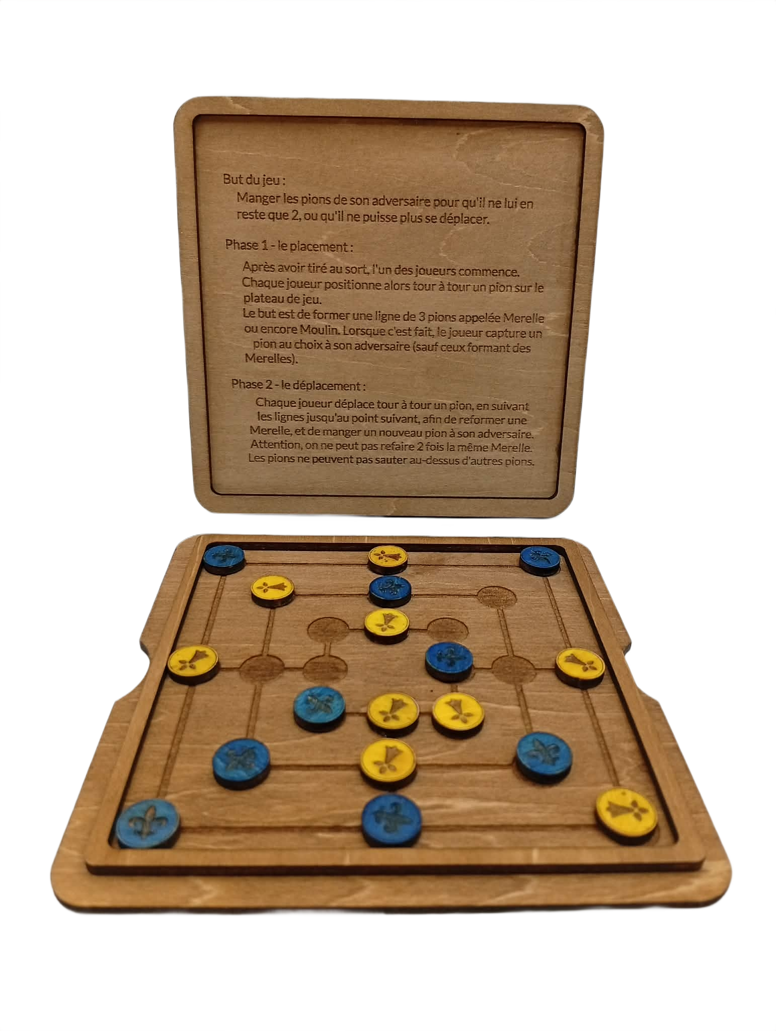 Jeu T1 - le Jeu de la Merelle ou le Jeu du Moulin