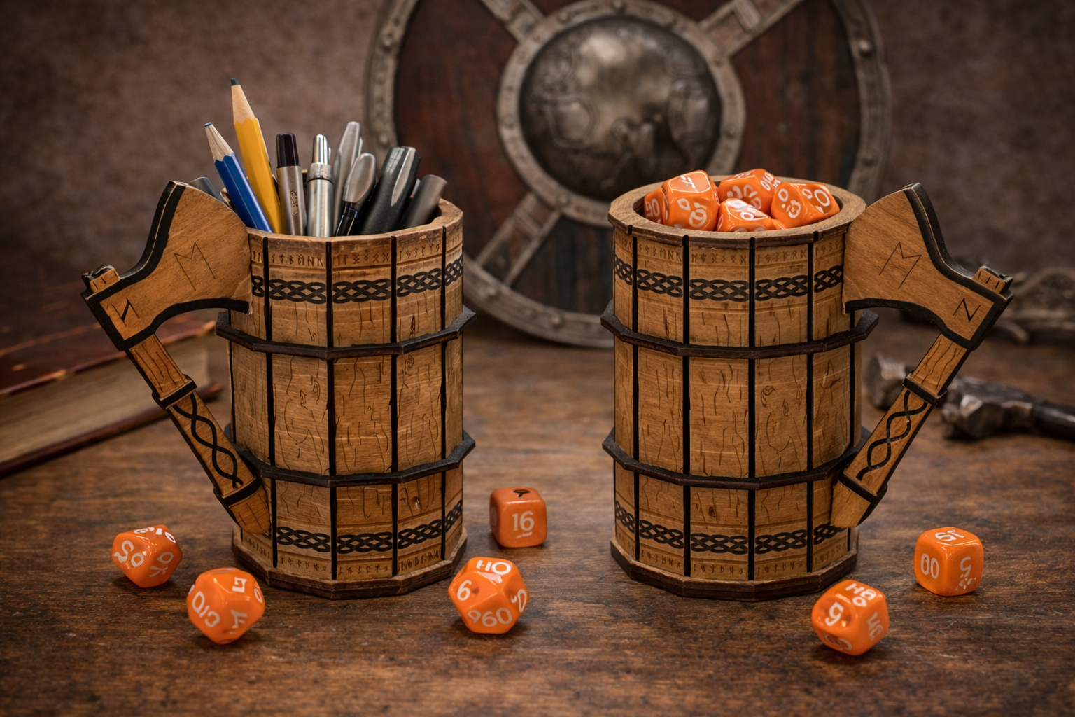 Godet à dés / Pot à crayons Viking