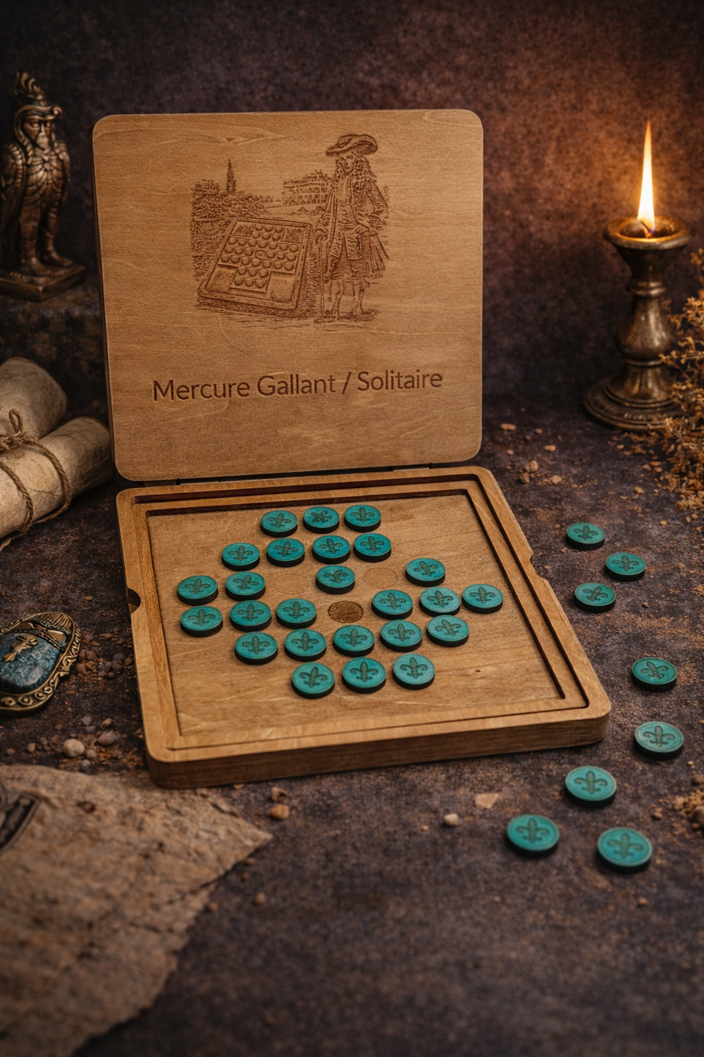 Jeu T1 - le Mercure Galant (Solitaire Français)
