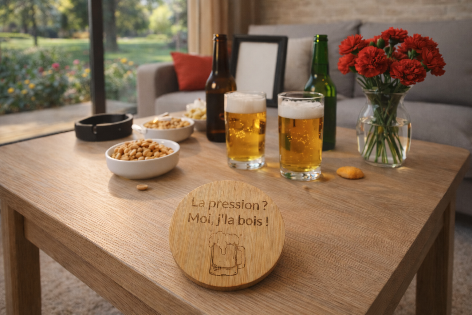 Décapsuleur bois (rond) - déjà gravé