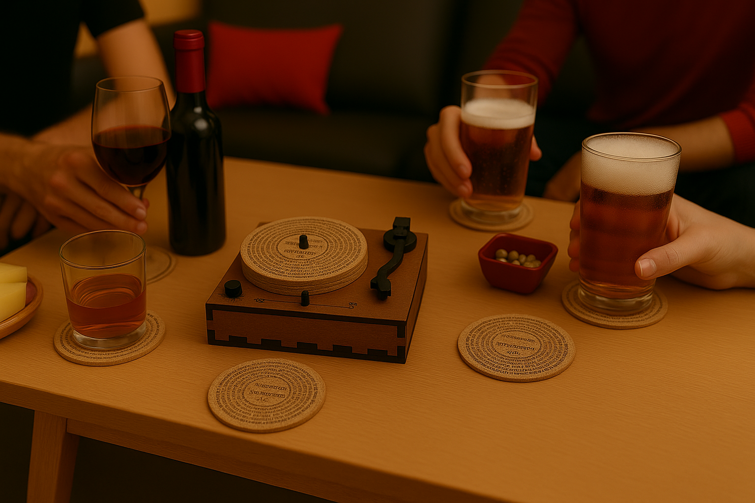 Platine dessous de verre - gravé (Personnalisable)